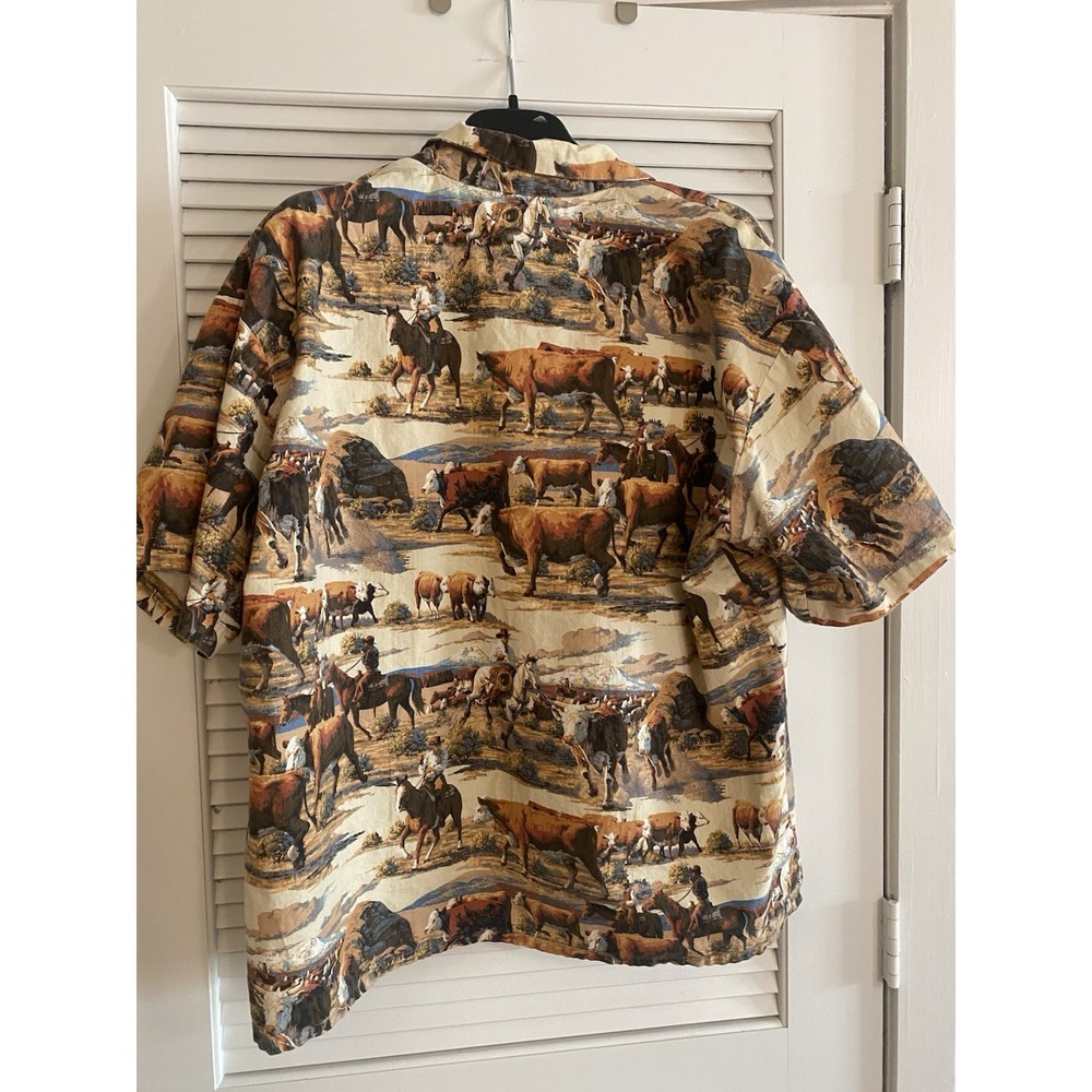 Ranch Hereford Cattle Drive, Cowboy & Horse, Ranch Hand, Roping & Riding 5XL - Picture 4 of 10